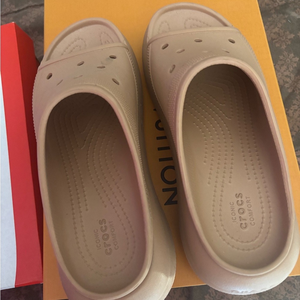 CROCS Women's Tan Mules